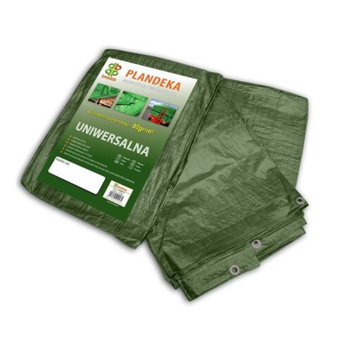Green 3x3m Universal Tarp 90g/m² for Garden, Camping, and Outdoor Protection