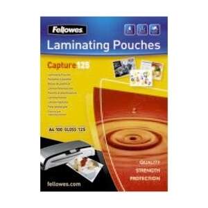 Fellowes lamináló tasakok, Capture 125, A4, 100 fényes, 125 mikron, lamináló fólia - Fellowes