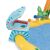 Intex Inflatable Kids Pool 249x191x109cm - Dino Park (57444NP) 133935516