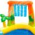 Close-up of Waterfall Feature in Intex Dinosaur Inflatable Pool