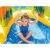 Child playing under Waterfall in Intex Dinosaur Inflatable Pool