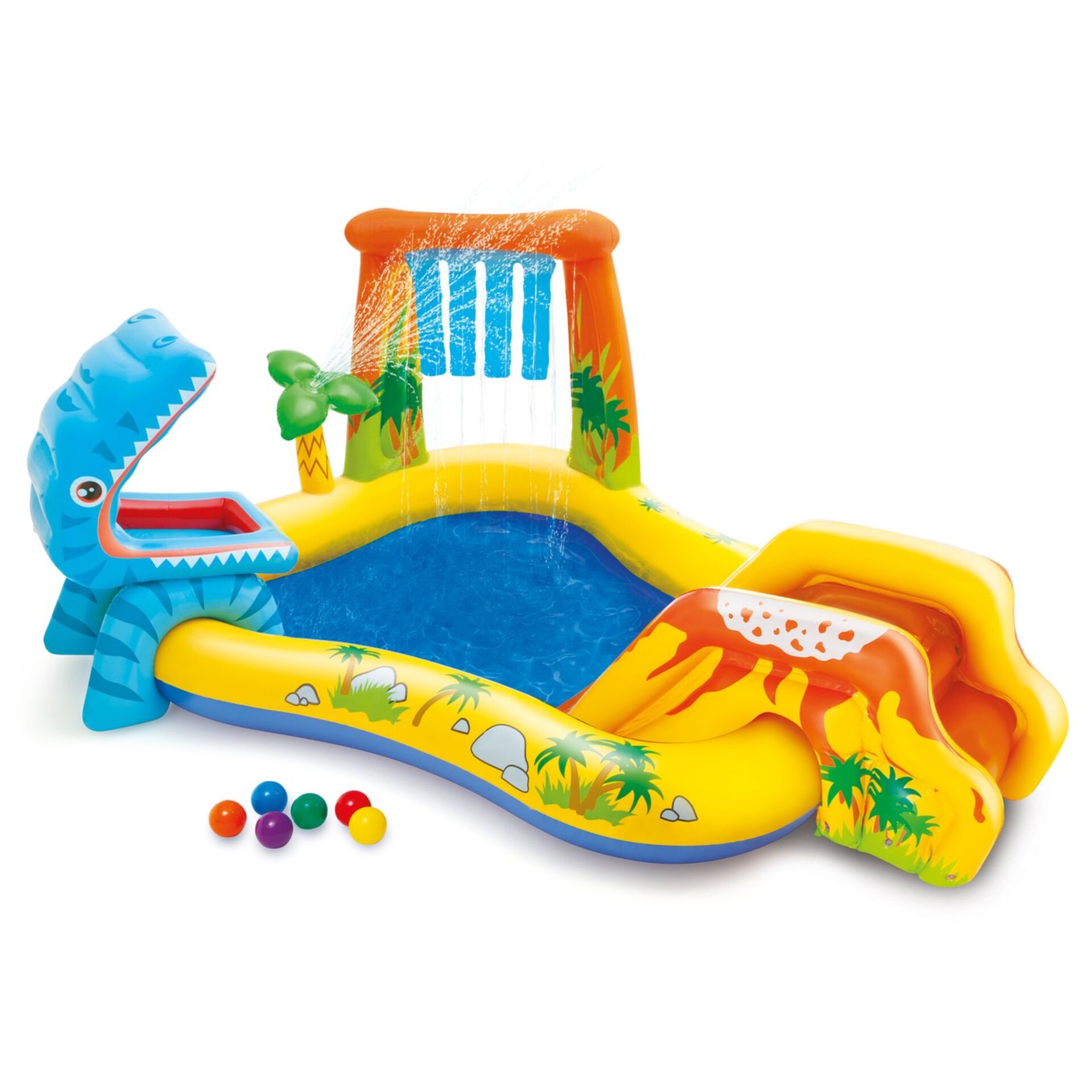 E-shop Intex 249x191x109cm Nafukovací detský bazén - Dino Park (57444NP)