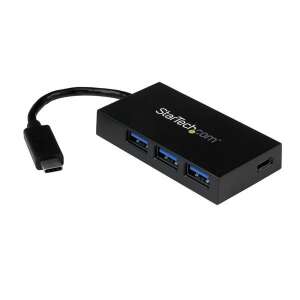 StarTech.com 4 portos USB-C - USB-A hub, fekete, 3 USB-A port, 1 USB-C port - Startech