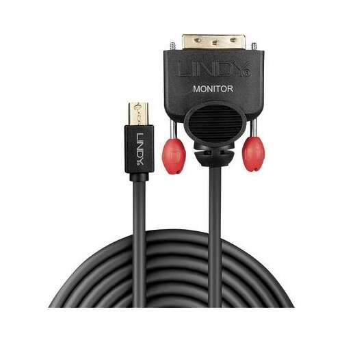 LINDY Mini DisplayPort auf DVI-D Kabel, 2m, Schwarz