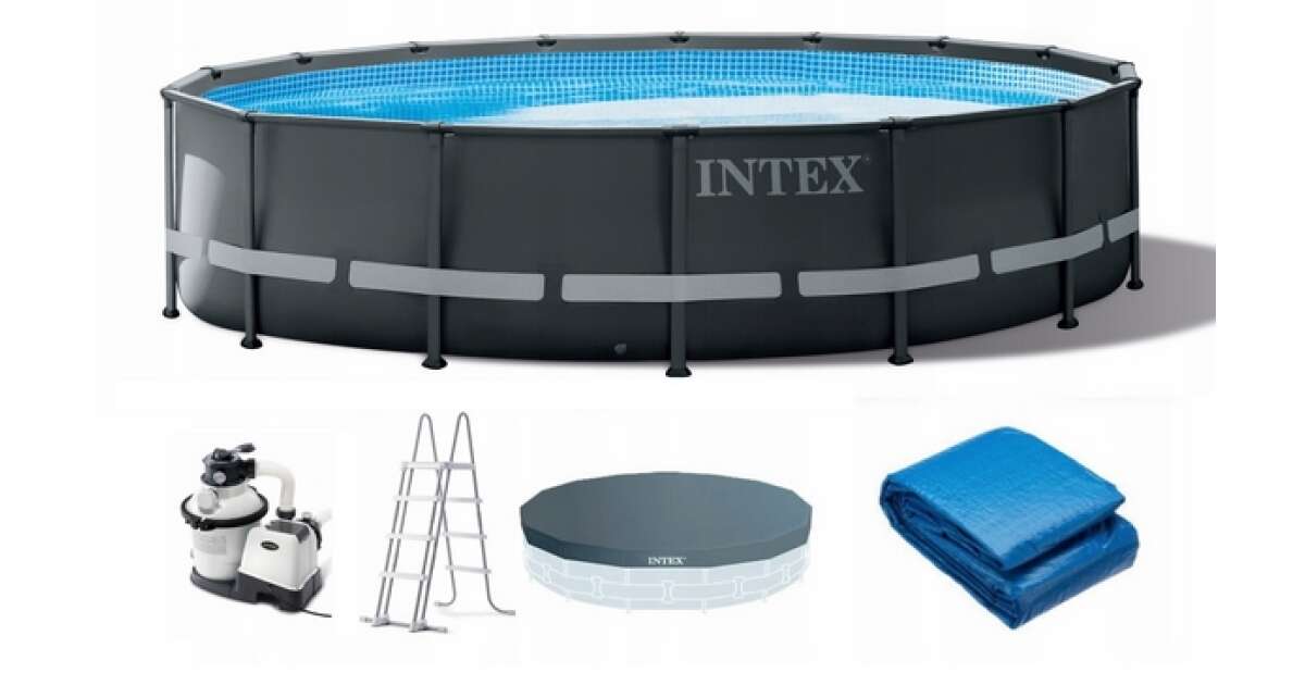 Intex Ultra XTR Frame fémvázas Medence kiegészítőkkel 488x122cm ...