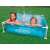 Intex Frame Pool Mini Kinderbecken mit Metallrahmen, blau, 122x122cm, Kinder spielen im Pool