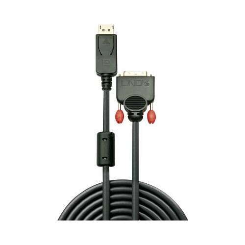 Cablu LINDY DisplayPort la DVI, 3 metri, negru