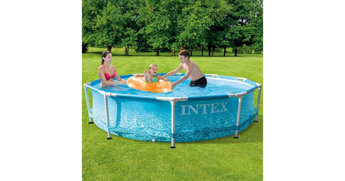 Intex Beachside 305x76cm Bazén s kovovou konštrukciou a filtračným systémom (28208NP) 32044277
