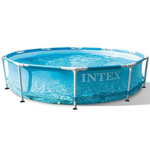 Intex Beachside 305x76cm Metallrahmenpool mit Filterpumpe, 28208NP