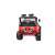 Vedere din spate a mașinii electrice roșii Hecht pentru copii, de la 3 la 8 ani