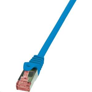 Logilink S/FTP patch cable CAT6 1m blue (CQ2036S), RJ45 connector, shielded, Gigabit Ethernet, Fast Ethernet, PoE - Cable