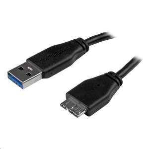 StarTech.com USB A - Micro USB kábel, fekete, 50cm - USB kábel