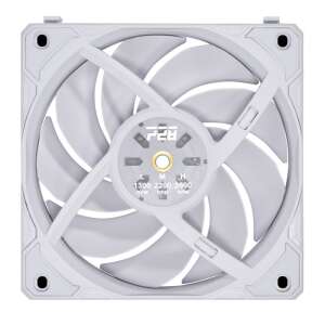 Lian Li Uni Fan P28 120mm PWM fan, white, front view - Lian Li PC Fan