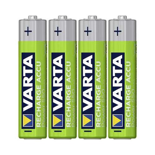 4 db Varta AAA NiMH akkumulátor, 550 mAh, Ready2Use