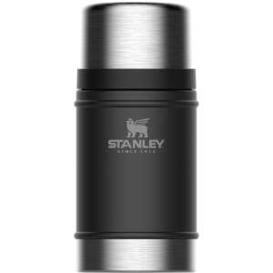 Термос за храна Stanley Classic 0,7L, черен, неръждаема стомана, поддържа храната топла или студена с часове - Носител на храна и напитки