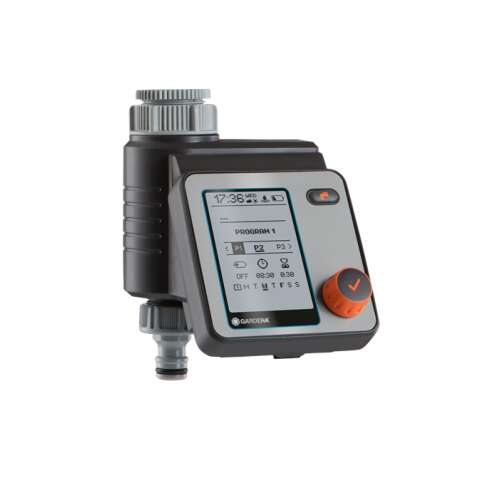 Gardena Water Control Master automatikus öntözésvezérlő LCD kijelzővel, 6 programmal, akkumulátoros