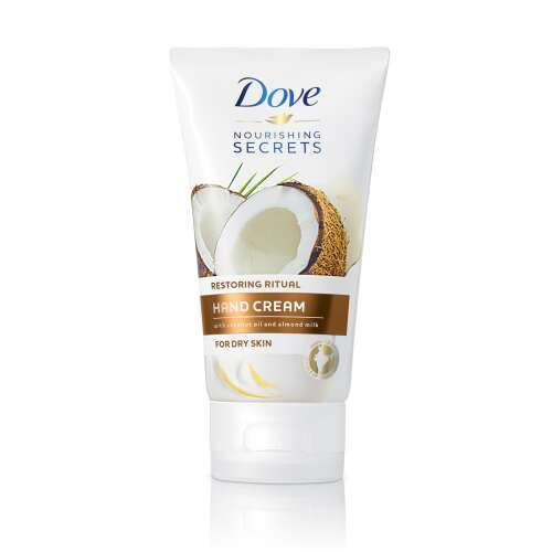 Dove Nourishing Secrets Restoring Ritual kézkrém kókuszolajjal és mandulatejjel száraz bőrre