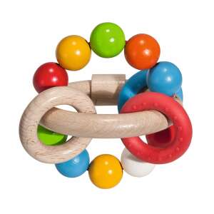 Eichhorn Baby 3D Fa csörgő színes gyöngyökkel - Babajáték