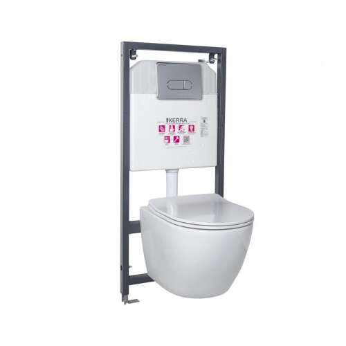 Delos Chrome falba építhető WC tartály szett 71400421