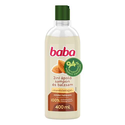 Detský šampón a kondicionér 2v1 s mandľovým olejom pre všetky typy vlasov 400 ml 32045509