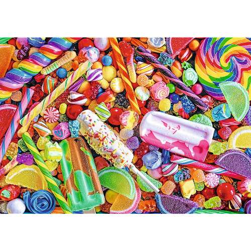 Trefl Prime 1000 piece jigsaw puzzle, Lollies & Candies, colorful candy puzzle