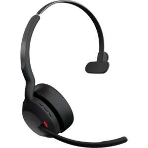 Jabra Evolve2 55 UC Wireless Mono Headset, black, with stand - Jabra Headphone