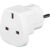 Techly UK -&gt; EU 220V Adaptor de călătorie cu priză de 220V alb 71413332