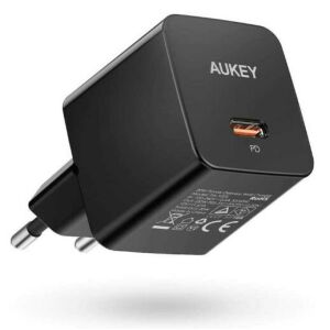 AUKEY 20W USB-C Wall Charger, Power Delivery - Aukey Phone Charger