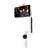 Insta360 Flow smartphone gimbal, white, with phone attached, recording video, front view