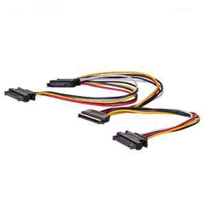 Akyga AK-CA-41 SATA cable, 3x SATA connectors, 0.15m - SATA Cable
