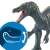 Schleich Baryonyx dinosaur figure with movable jaw, showing teeth