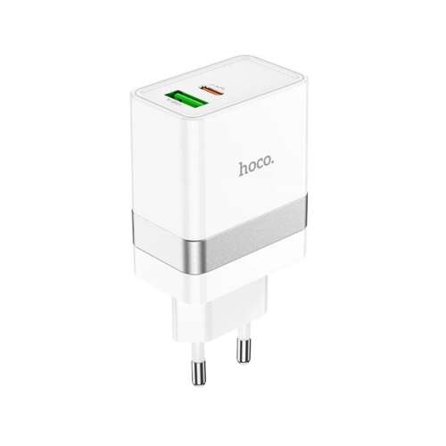 HOCO N21 30W USB-C hálózati töltő PD gyorstöltéssel, fehér