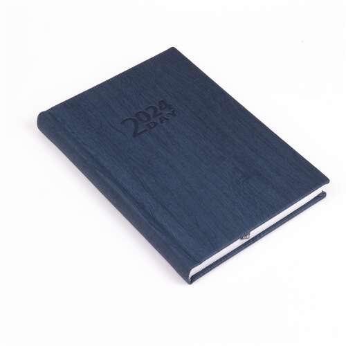 2024-es 2day határidőnapló, kék, real system, B/6-os formátum