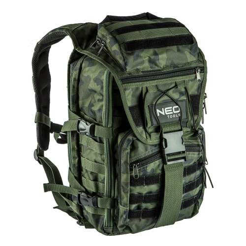 NEO Tools 84-321 tactical backpack, camo green, 30L capacity