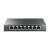 TP-Link TL-RP108GE 8-Port Gigabit Managed Reverse PoE Switch, Vorderansicht, zeigt Anschlüsse und Stromanschluss