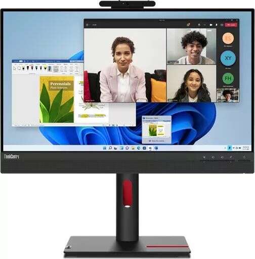 Lenovo thinkcentre tiny-in-one, 23.8", full hd, fekete, monitor