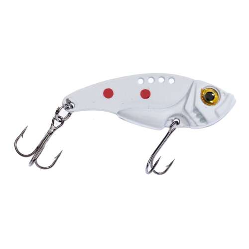 Jaxon Holo Reflex Vibro csalik, fehér, piros pontokkal, 8,0g - Wobbler