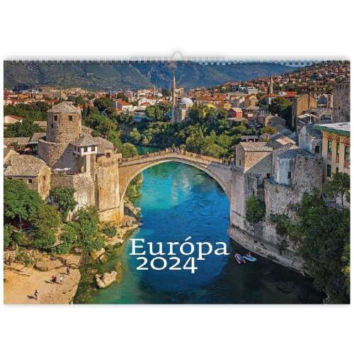 Realsystem 2024-es Európa falinaptár, Mostar híd képpel