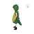 Spike márkájú zöld dinoszaurusz jelmez kisgyermekeknek, unisex, 24-36 hónapos korig, oldalnézet
