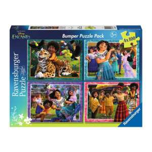 Ravensburger Encanto Bumper Puzzle Pack, 4 x 100 piece jigsaw puzzles featuring scenes from the Disney movie Encanto - Puzzle