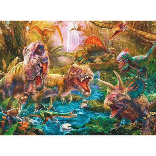 Puzzle z dinozaurami, 150 elementów, Ravensburger, XXL, dla dzieci od 7 lat