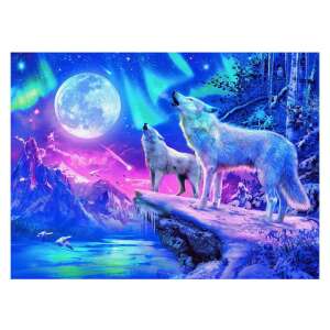 Ravensburger 500 darabos kirakó, Farkasok az északi fény alatt - Ravensburger Puzzle