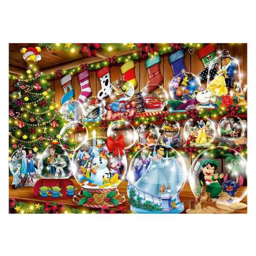 Ravensburger 1000 darabos Disney Hógömbök karácsonyi kirakós játék - Puzzle