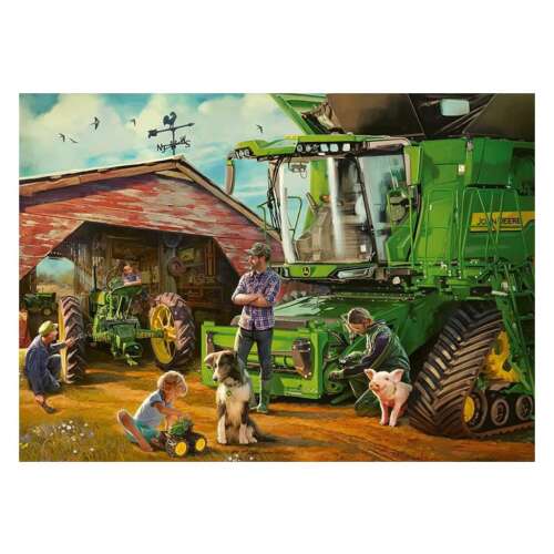 Ravensburger Puzzle 1000 dielikov John Deere Vtedy a teraz