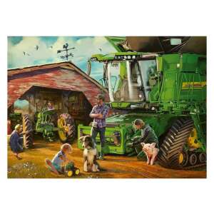 Ravensburger Puzzle 1000 elementów John Deere Wtedy i Teraz - Puzzle