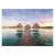 Tropical landscape with wooden pier and thatched roof huts, Ravensburger 1000 piece puzzle