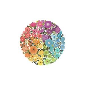 Puzzle finalizat Ravensburger Circle of Colors Flori - Ravensburger Puzzle