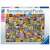 Puzzle Ravensburger 1000 dielikov, Bee Collage, s 99 obrázkami včiel a kvetov