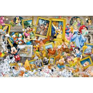 Ravensburger 5000 piece Disney jigsaw puzzle featuring Mickey Mouse painting famous Disney characters - Puzzle