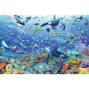 Imagine puzzle Ravensburger Lumea Subacvatica 3000 piese - Puzzle 3D & Puzzle cu burete